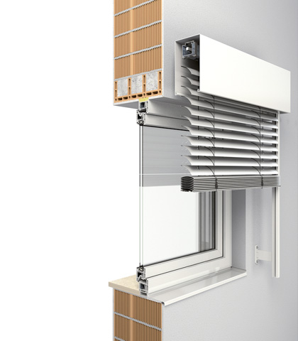 Module or facade venetian blinds