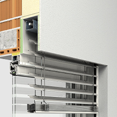 Module or facade venetian blinds