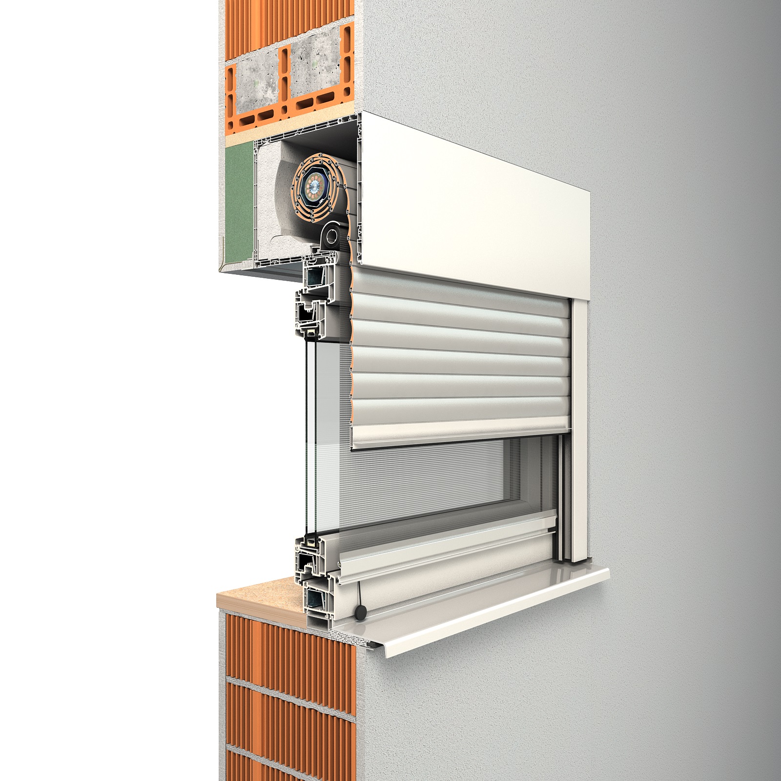 ROMA Integrated external roller shutters